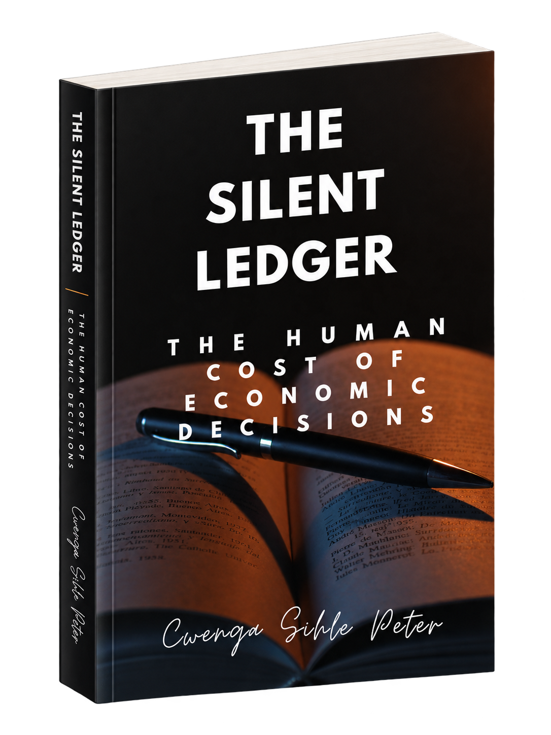 Three-dimensional cover of The Silent Ledger